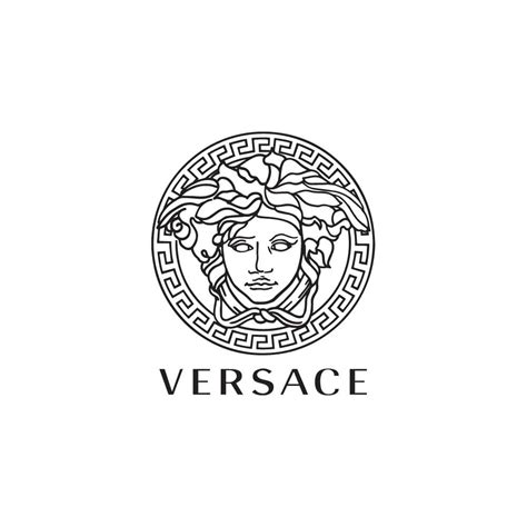 versace logo type monochrome|gianni versace logo.